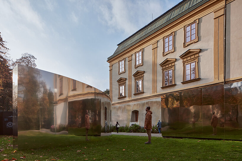 loom on the moon creates immersive multimedia exhibition amid czechian nature