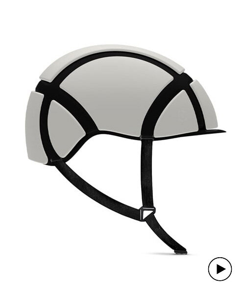 sleek & foldable, newton-rider N1 is the world's thinnest & first semi-soft bicycle helmet
