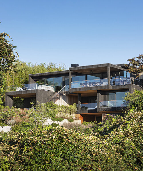 robert young architects' 'hither hills' is nestled into the sloping coast of montauk