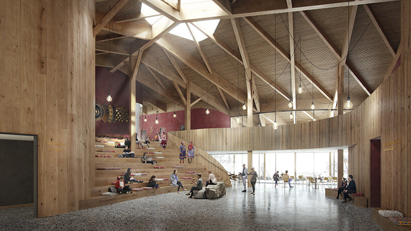 this proposed cultural facility in norway celebrates indigenous crafts & customs
