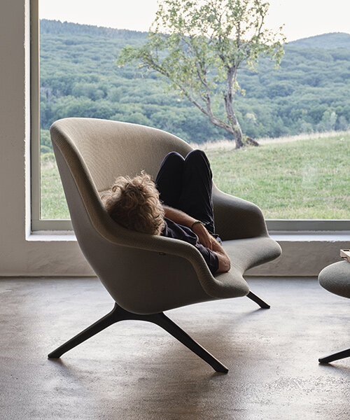 studio bouroullec and VITRA unveil 'abalon' family of seating, named for the abalone shell