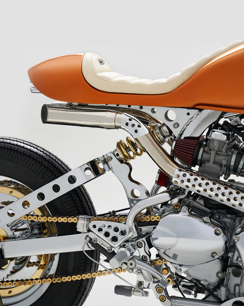 hookie customizes triumph bobber orca motorcycle with bolt-on