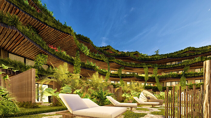 DNA's community hub proposal in mexico recalls the mystical wells of yucatan rainforests