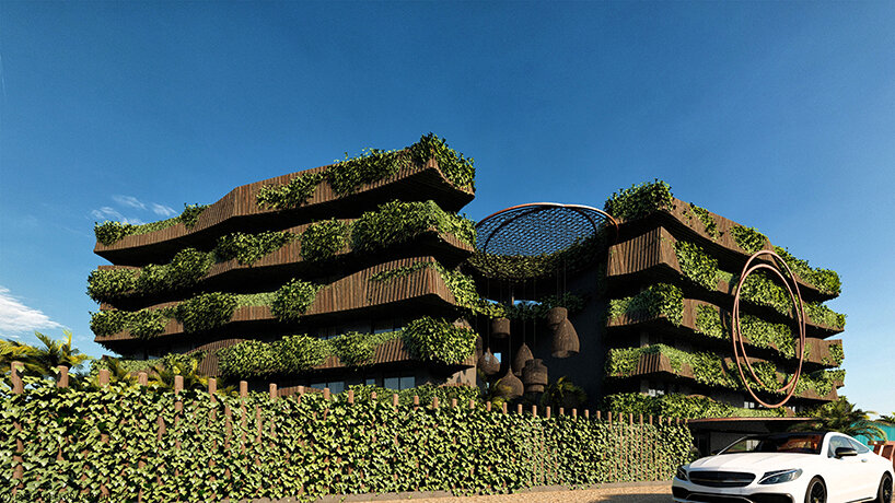 DNA's community hub proposal in mexico recalls the mystical wells of yucatan rainforests