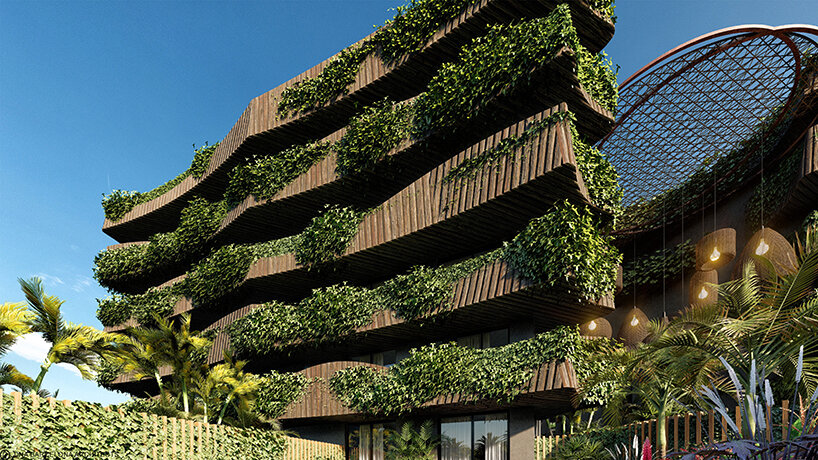 DNA's community hub proposal in mexico recalls the mystical wells of yucatan rainforests