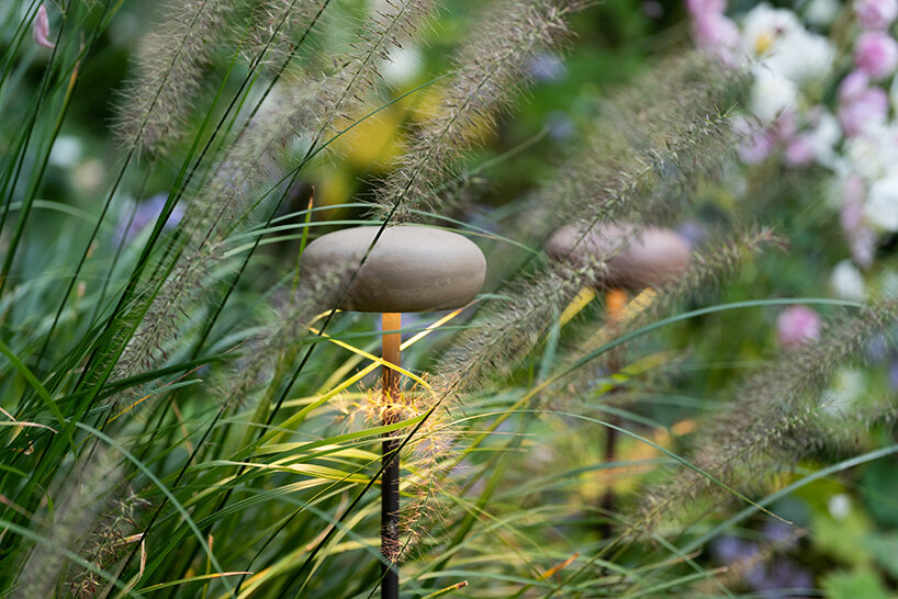 9010novantadieci organic oolite outdoor light blends in with nature