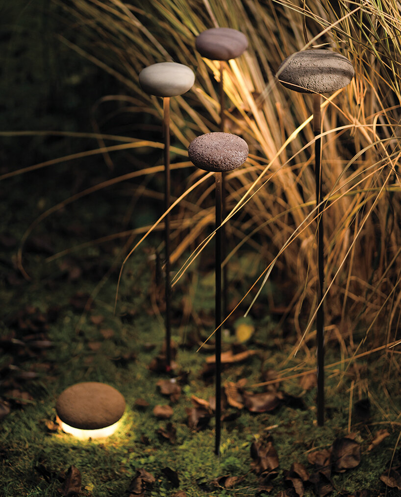 9010novantadieci organic oolite outdoor light blends in with nature