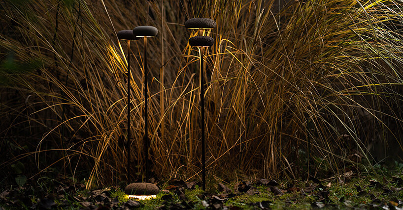 9010novantadieci organic oolite outdoor light blends in with nature