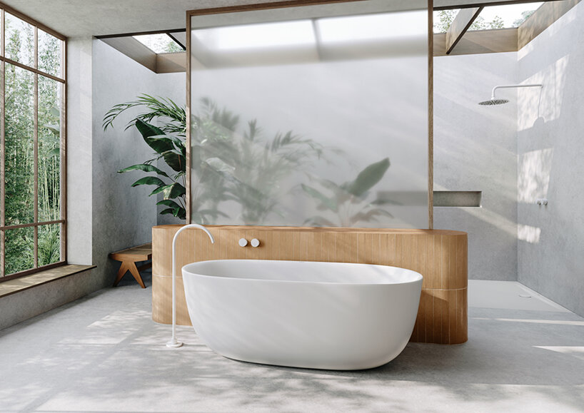 High Backrest Bathtub - modern high-back bath by Antonio Lupi