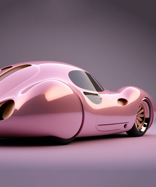 ken kelleher depicts cars and motorcycles as sculptural art pieces in digital series
