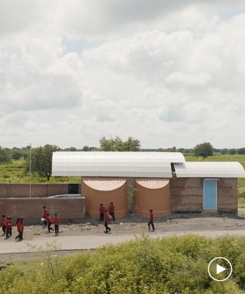 local construction and brickwork shape craft narrative's vaulted school in rural india