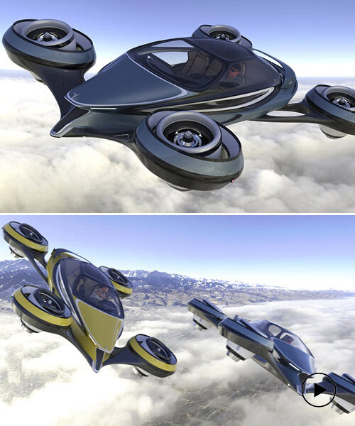 pierpaolo lazzarini's aircar soars the skies at 750 km/h, powered by rolls-royce jet engines
