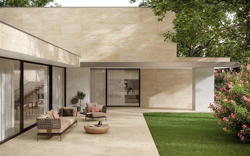 atlas concorde emulates natural beauty in ceramic marvel travertine collection