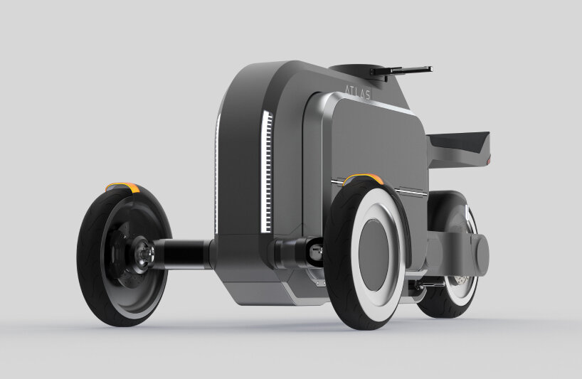 atlas electric delivery scooter