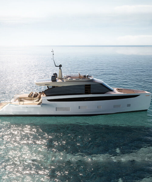 'seadeck' hybrid-motor yachts of matteo thun & azimut savor open decks & less emission