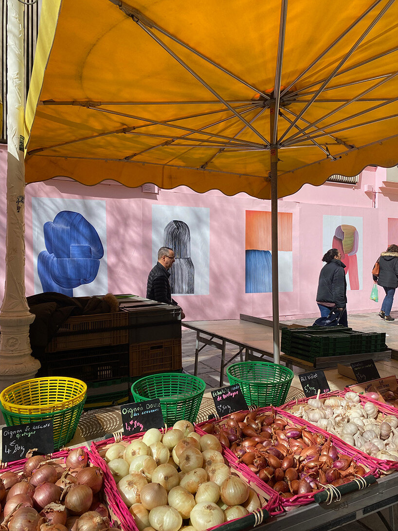 ronan bouroullec's daily drawings infuse hôtel des arts in france with color and rhythm