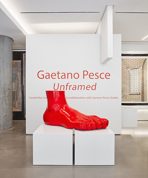 gaetano pesce exhibits original 'unframed' drawings at new york's galerie56
