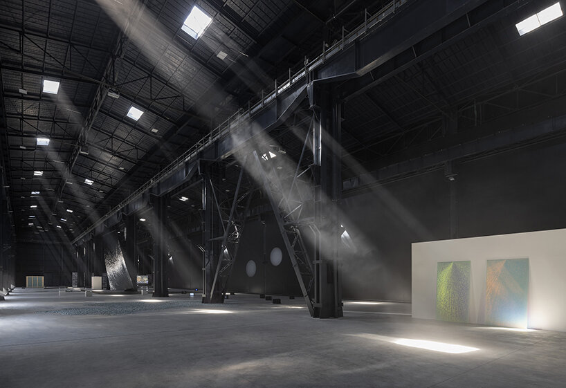a retrospective of belgian artist ann veronica janssens' work unfolds at pirelli hangarbicocca