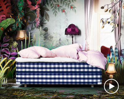 hästens champions 45 years of craftsmanship for its iconic blue check bed and pattern