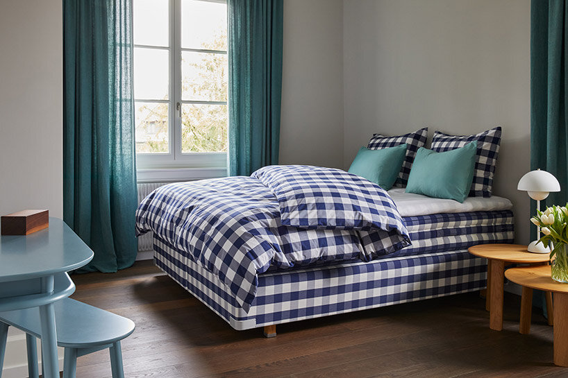 Hästens represents 45 years of craftsmanship for its iconic blue check bed and pattern