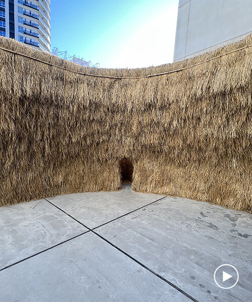 woven wheat installation takes center stage in 'how is life?' exhibition at TOTO GALLERY·MA