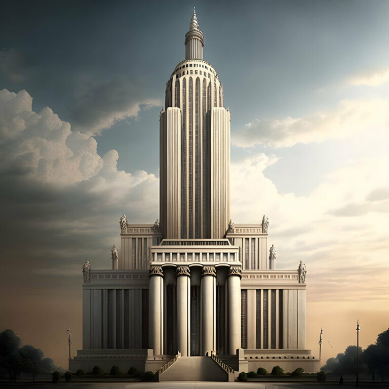 new histories: iconic architecture reimagined in different styles