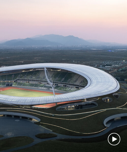 MAD’s ma yansong on china's quzhou sports park, the largest earth-sheltered complex ever built