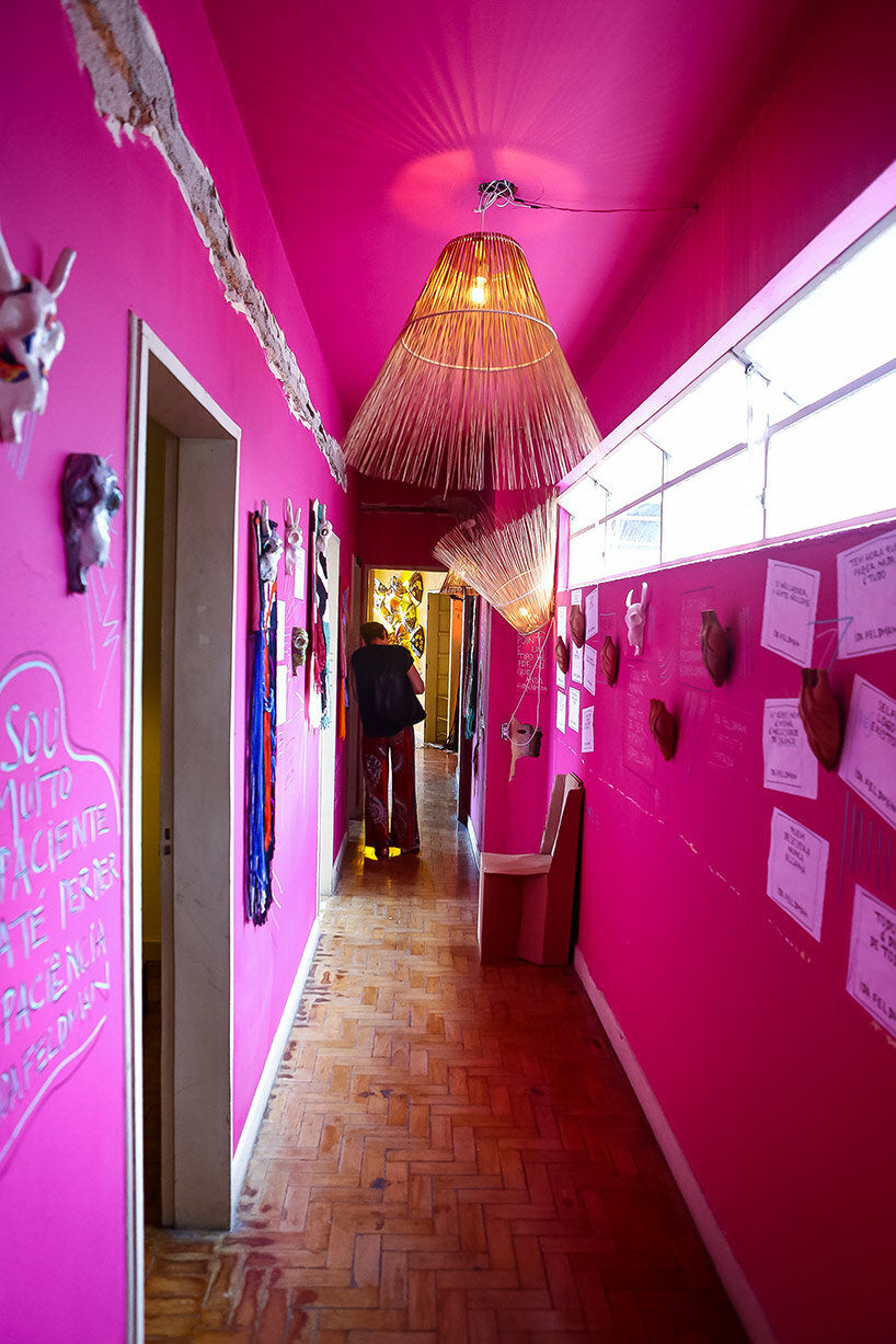 three floors of vivid interventions give life to abandoned building for design week são paulo