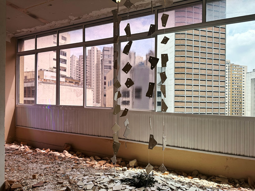 three floors of vivid interventions give life to abandoned building for design week são paulo