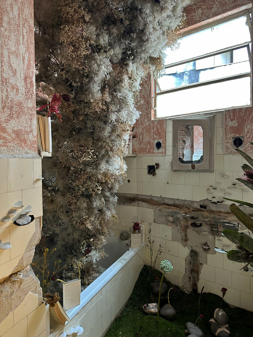 three floors of vivid interventions give life to abandoned building for design week são paulo