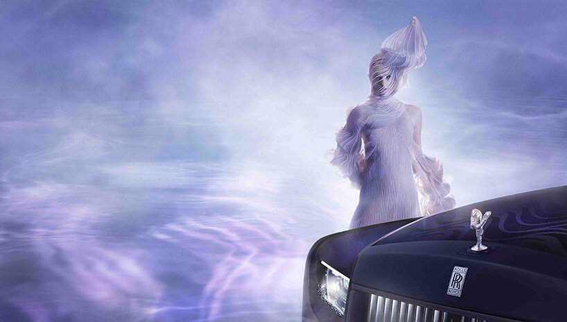 iris van herpen brings ethereal haute couture to the rolls-royce 'phantom syntopia'