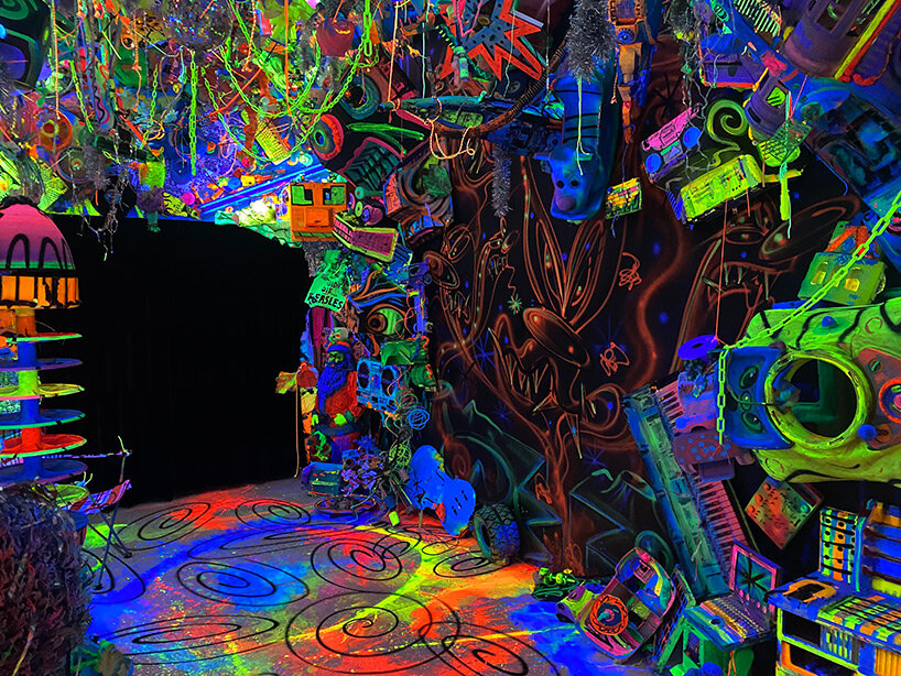 graffiti, neon murals & adidas outfits flood saatchi gallery in 'beyond