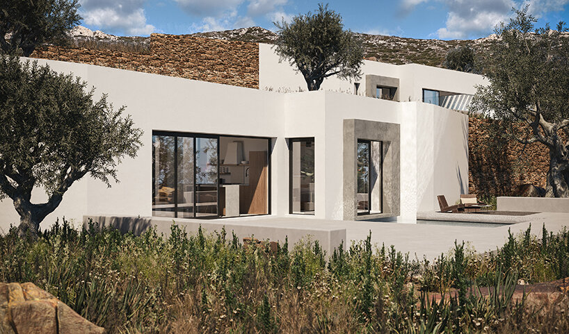 A&M Architecture prevé tres villas lineales semienterradas en la isla griega de Karpathos
