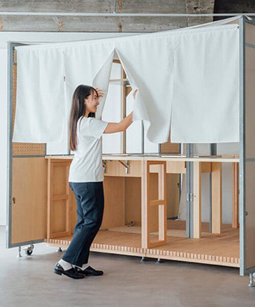 japanese SHOPKIT mobile store can be assembled with ease like DIY furniture
