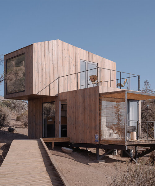 cazú zegers arquitectura reveals prototype of pixel-inspired housing units in chilean suburb