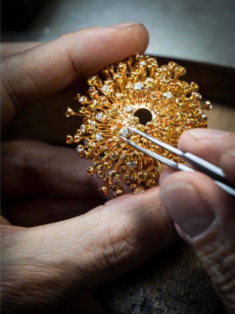 van cleef & arpels ornates planetarium automaton with sublime gems at watches & wonders