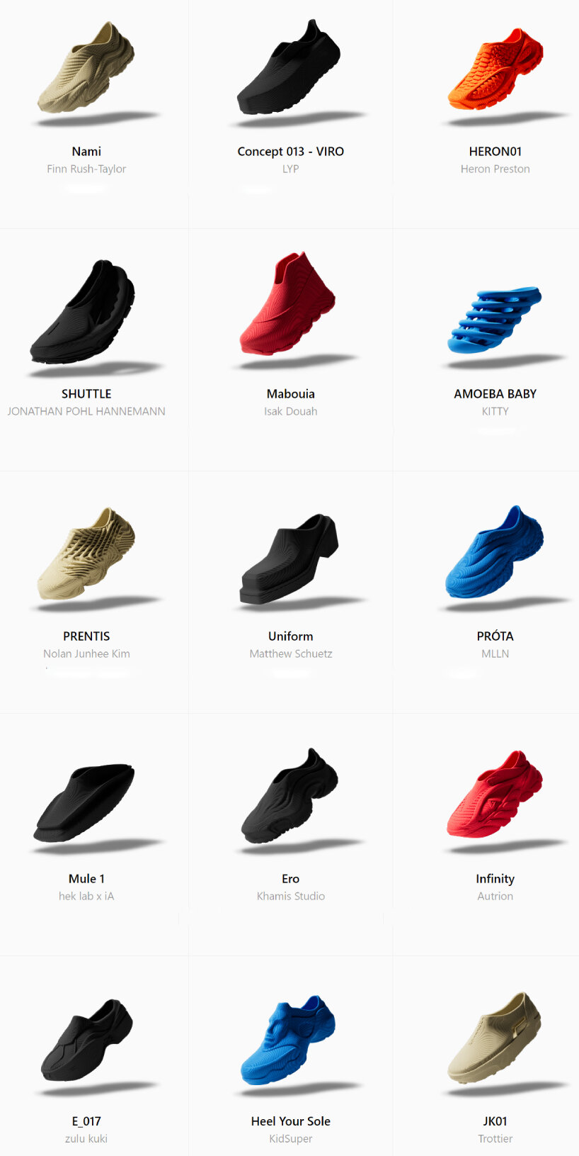 washable 3D-printed shoes by zellerfeld can be broken down and remade again