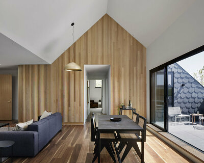 austin maynard disguises fourteen-unit 'slate house' as a small dwelling in melbourne