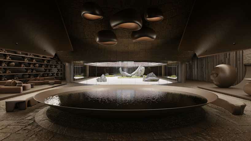 resembling a grand vessel, MAKHNO studio's hotel sails through the carpathian mountains