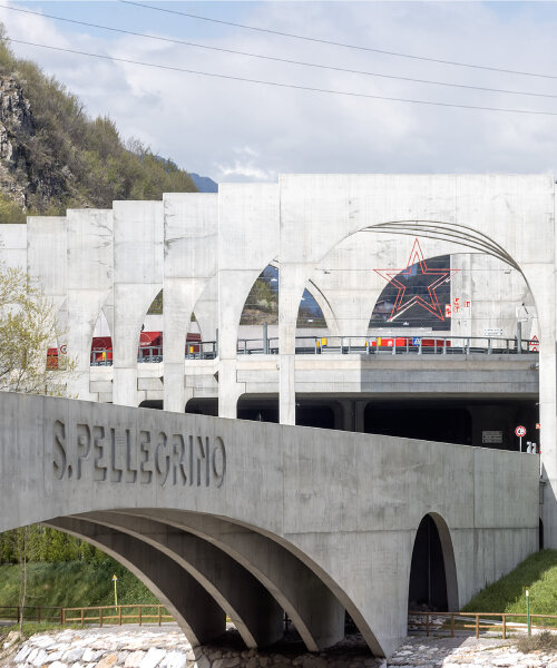 danica o. kus documents BIG's expanding concrete arches at san pellegrino flagship factory