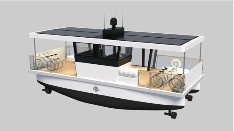 electric self-driving ferry in stockholm ready for public transport use ...