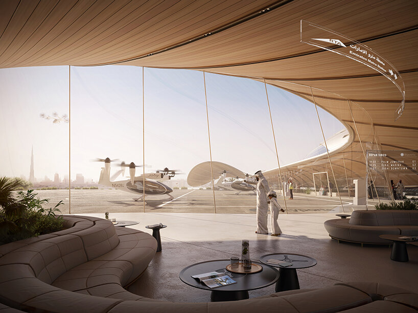 foster + partners reveals terminal concept for future eVTOL infrastructure network in dubai