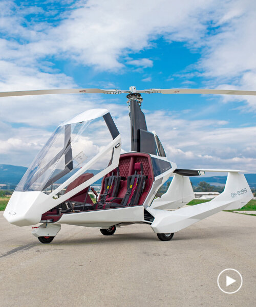 wingless and compact gyroplane 'nisus' soars high using engine-powered propeller