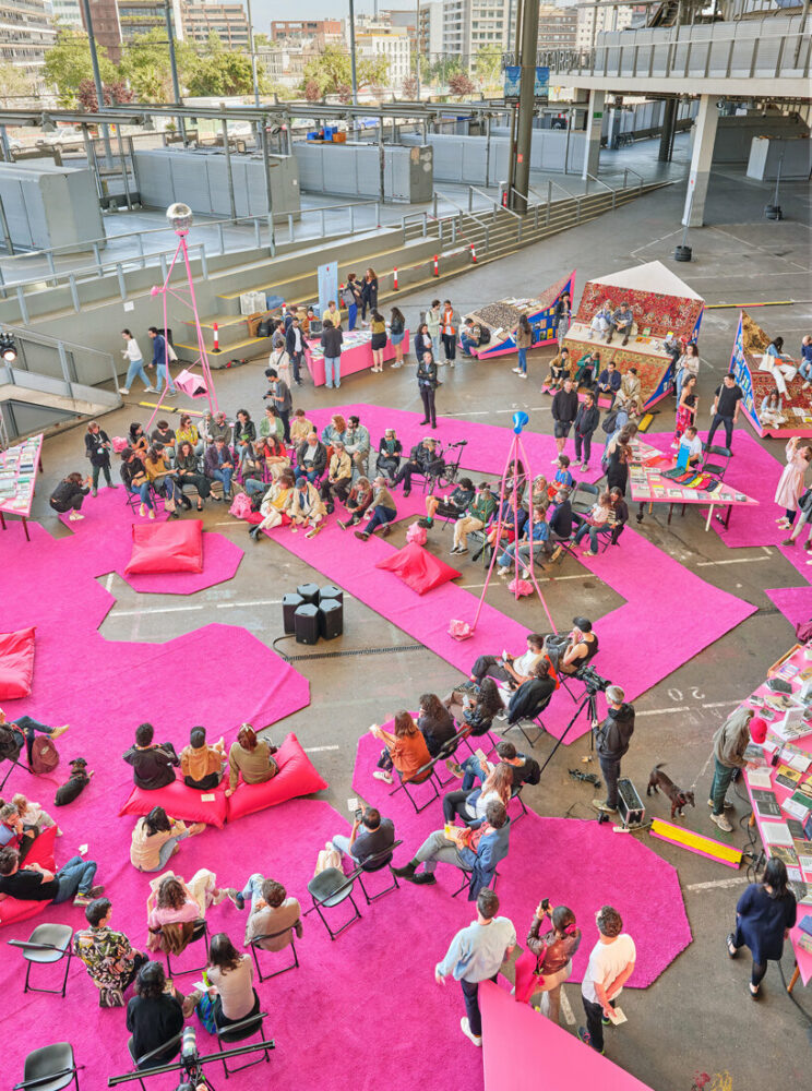 temporary installations transform barcelona's urban spaces during MODEL festival
