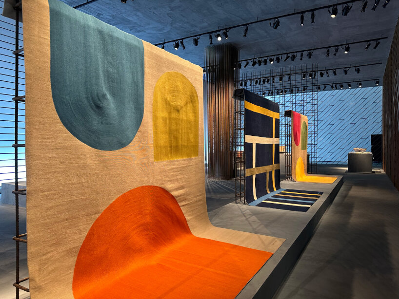 interview: Hermès encloses new home collections in transparent iron rod installation in milan