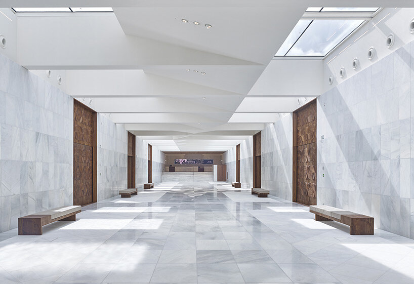 step inside KAAN's marble-clad extension for historic het loo palace in the netherlands