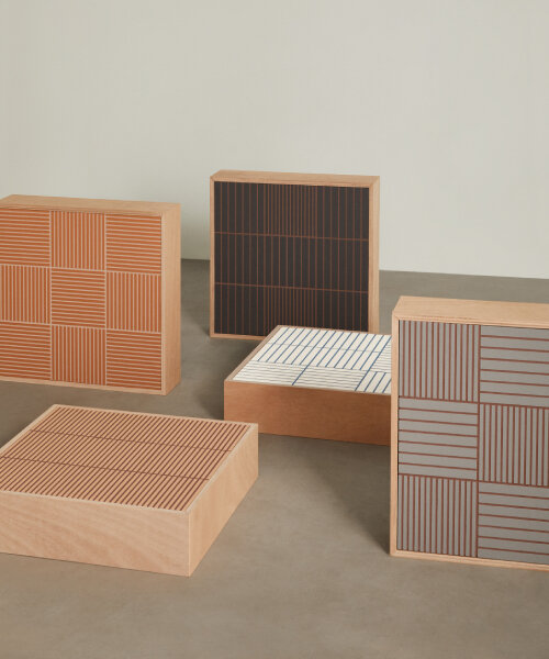 michael anastassiades & mutina engrave pronounced grouts in their first tile series ‘fringe’