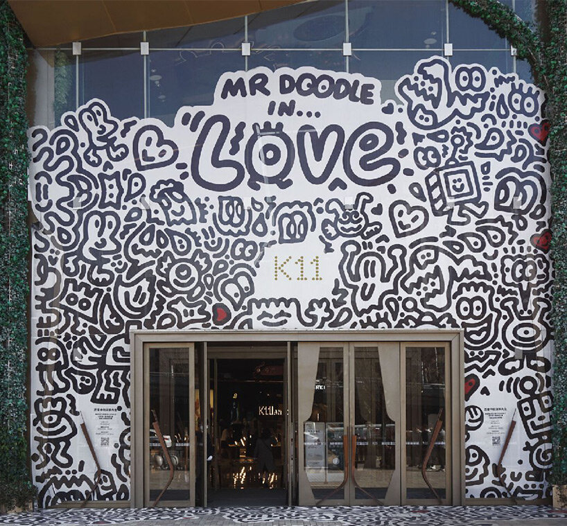 immerse yourself in mr. doodle's black and white world at his first solo show in central china
