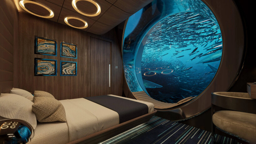 half-yacht, half-submarine 'nautilus' by u-boat worx exudes lush living  above & under the