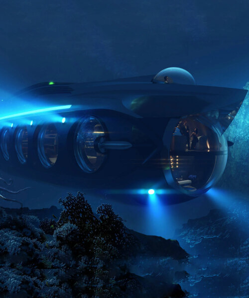 half-yacht, half-submarine 'nautilus' by u-boat worx exudes lush living above & under the sea